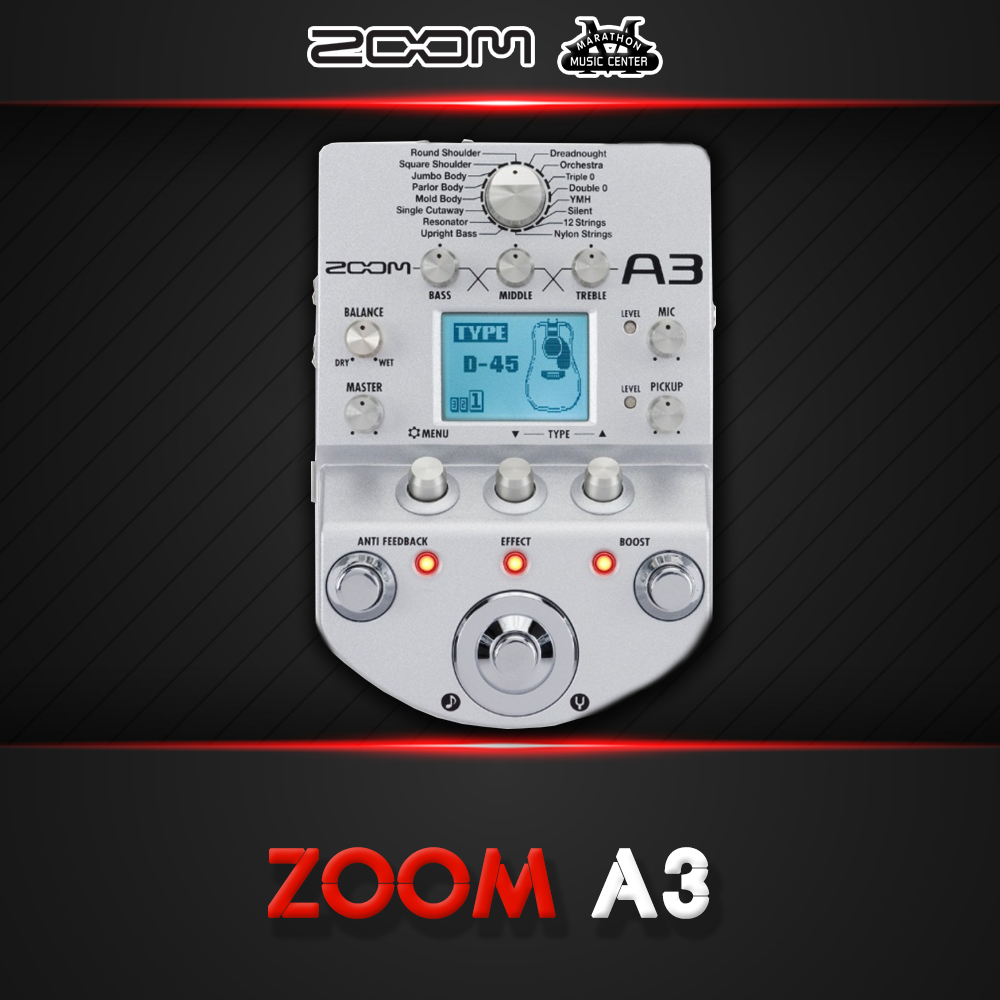 เอฟเฟกกีตาร์ ZOOM A3 - ขอนแก่น มาราธอน ศูนย์รวมเครื่องดนตรีใหญ่ที่สุด